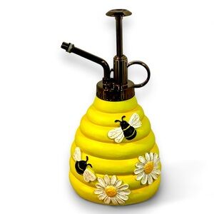 Yellow Honey Bee Pump-Spritzer Watering Bottle